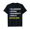Fellowship Repose Equanimity Empthy Stand With Ukraine Flag T-Shirt