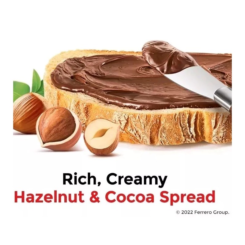 Nutella Hazelnut Rich Creamy Spread with Cocoa 2 Jars 33.5