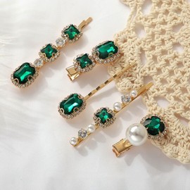 nalaina Hair Clip, Hair Clip, Set of 5, Stylish, Rhinestones, Bangs, Hair Clips, Hair Accessories, Bangs, Hair Clips, Graduations, School Entrance Ceremonies, Weddings