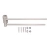 Stainless Steel Toilet Paper Bracket Single Seat 2 Poles Rotatable