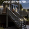 Peasur 4x4in Solar Post Cap Lights Outdoor with 3 Modes,