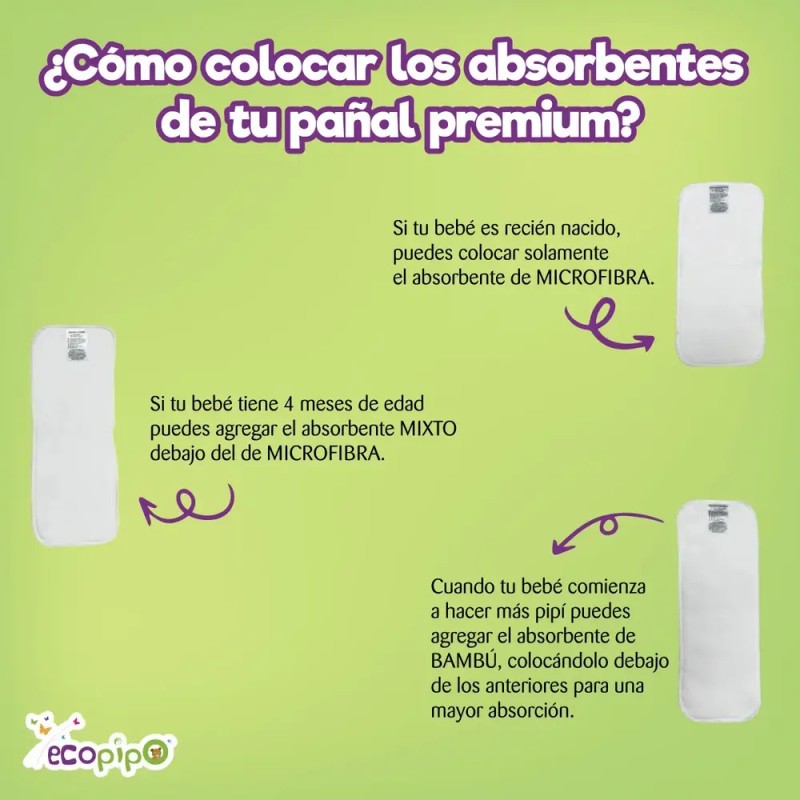 Pañales Ecopipo Amarillo Unitalla 0-3 Años