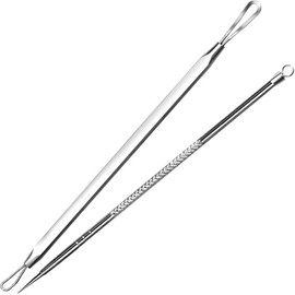 Triko Extractor de Puntos Negros y Espinillas, Herramienta 2 en 1 de Grado Quirúrgico para Eliminación de Acné y Puntos Negros, Skincare, Kit Removedo