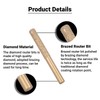 Diamond Router Bits Golden Brazed Straight Shank for Edge Cutting