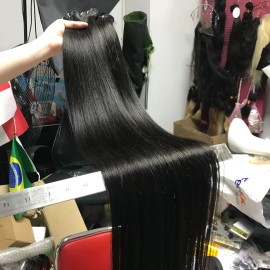 Raw Cambodian Human Hair Natural Wave 100 Unprocessed Raw Cuticle Aligned Hair Curly Bundlescolor: 1pc Bone Straight, Stretched Length: 12 inches