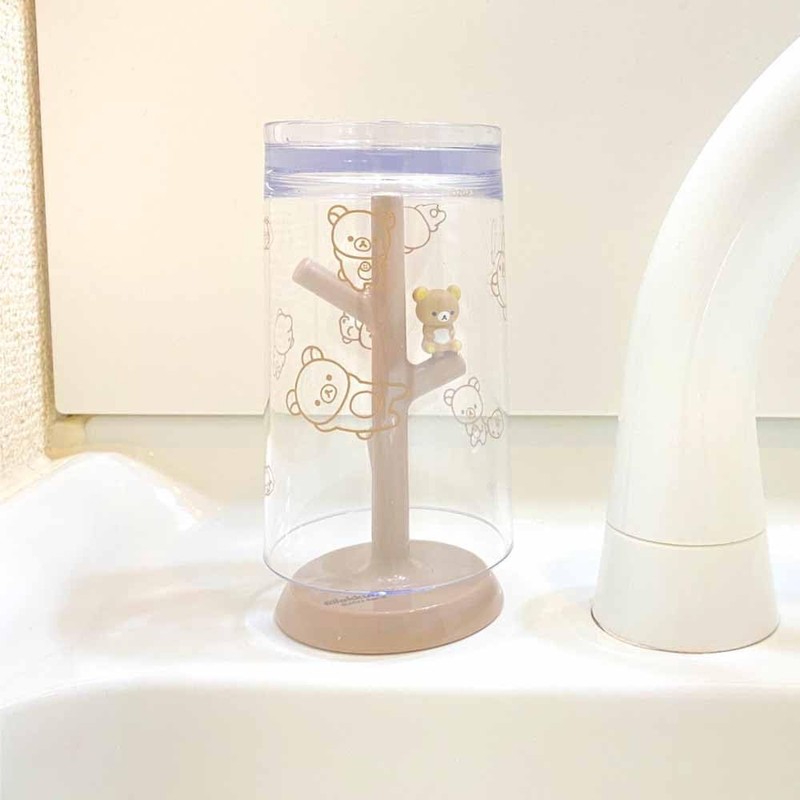 Hassey Top-in Gargle Cup & Stand Rilakkuma SX-3417