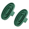 Tiardey 2Pcs Horse Rubber Comb Horse Curry Comb Rubber Hair