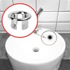 4 Pack Bathroom Basin Sink Round Hole Trim Chrome Overflow