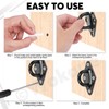 Wokape 4pcs M5 (2.3 Inch) Ceiling Hook 304 Stainless Steel