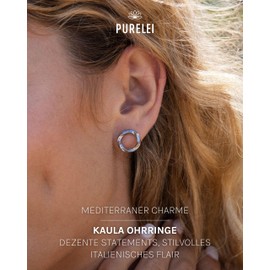 PURELEI Kaula Earrings, Stainless Steel