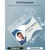 Uniclife 2 Pack ID Badge Holder Vertical & Horizontal Soft