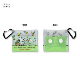Snoopy0281 Clear Multi Case, SS Size, Small Items, Carabiner, Earphones, Mini, Wired/Wireless, Storage, Airpods Case, Bag Accessories, Pouch, For Work or School Commutes, Women's, Men's, Girls,