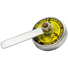 MAG-MATE WG800 Magnetic Welding Ground, Powerful Magnet Welding Accessory, Brass Stud Ground Contact, 35 lbs. Holding Capacity, 800 AMP