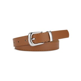Good Children's Belt, PU, Girls, Waist Belt, Boys, Durable, Party, Casual, Graduation, Skirt Belt, Slim, Kids, Type C Brown
