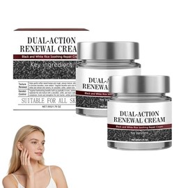 2pcs Dual-Action Renewal Cream，Hidratante facial, suaviza la piel, mejora la barrera cutánea, adecuado para todo tipo de piel