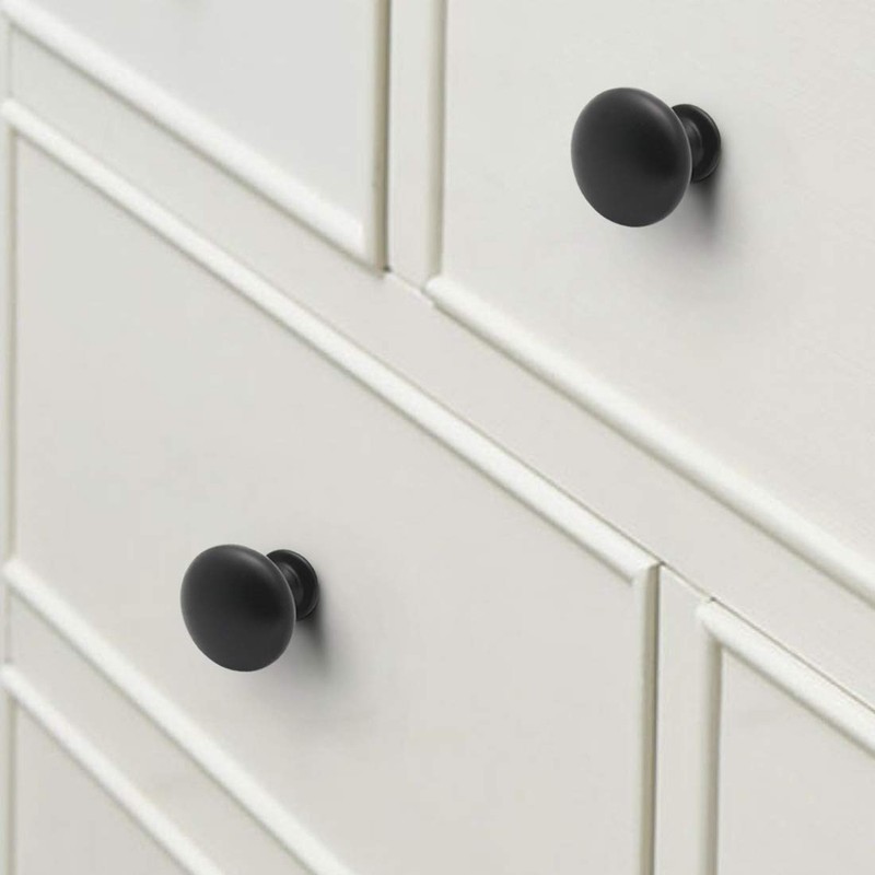 Probrico 10 Pieces Solid Cabinet Door Knob Dresser Handle Mushroom