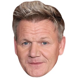Gordon Ramsay (Blonde Hair) Celebrity Mask, Flat Card Face, Fancy Dress Mask