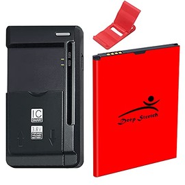 Deep Stretch Long Life Standard Li-Polymer Business Extra 4600mAh Battery Universal USB/AC Desktop Charger Folding Bracket Compatible withLG V10 VS990 Verizon