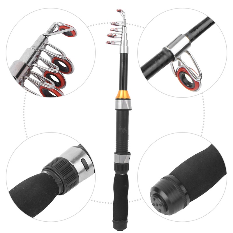 Ultra Short Telescopic Sea Pole Long Throw Four Layer Super