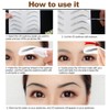 POHOVE 9 Sheets 3D Eyebrow Tattoo Natural Tattoo Eyebrow Sticker