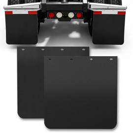TIROL 24"x24" Mud Flaps for Semi Trucks - Heavy Duty Mudflaps, All-Weather Protection, Universal Fit for Trucks & Tractors & Trailers, 2 Pack