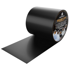 Hanse Syntec Systems HSS® Sealant Tape RV & Roofing, MicroSealant, Waterproof Tape, Seal Tape, Extrem longlasting, for All Surfaces, Extremely Sticky, Butyl Tape, Roof Repair (Black, 4" x 25')