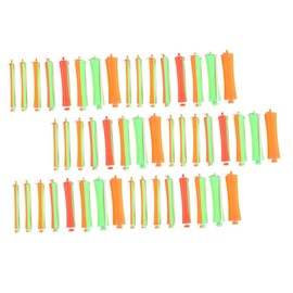 Vaguelly Hair Curling Perm Rods 80pcs Set Cold Wave Rods for Short Hair Elastics for DIY Styling