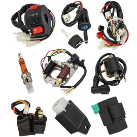 Complete Electrics Stator Coil CDI Wiring Harness - Endxedo Complete Wiring Harness Kit for 4 Stroke ATV KLX 50cc 70cc 110cc 125cc Quad ATV Bike Wire Harness