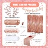 Chris.W 60 Pcs Butterfly Birthday Decorations, Rose Gold Party Decorations,