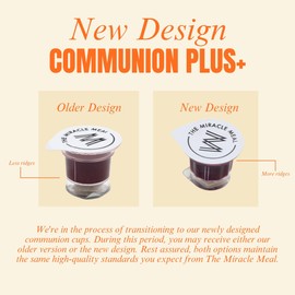 Pre Packaged Communion PLUS Cups | Box of 100 with Juice and Wafer