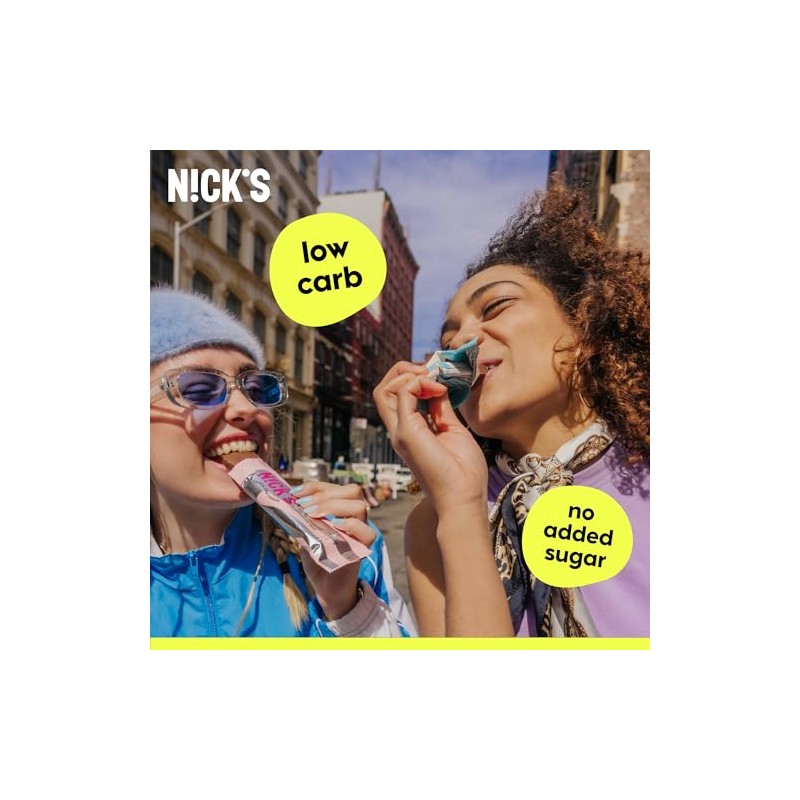 NICKS Keto Chocolate Candy Bars Variety Pack, No Added Sugar,
