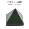 karma gems Green Jade 2 to 2.5 inch Natural Pyramid