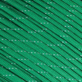 Fluorescent Reflective 550 Type III Guyline Tent Rope Camping Survival Cord High-Visibility Paracord- Rot and UV Fade Resistant - Multiple Colors - Multiple Sizes