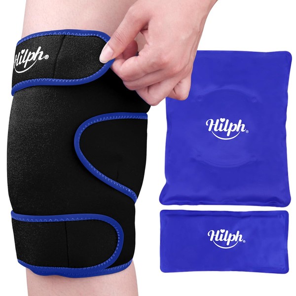 Hilph Knee Ice Pack Wrap for Replacement Surgery and Meniscus