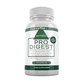 Mytrio Pro Digest Glucomannan 500mg Supplement Capsules | Gut Health Support | Bloating Relief for Men & Women | High in Fibre - Konjac Fibre | Natural & Vegan