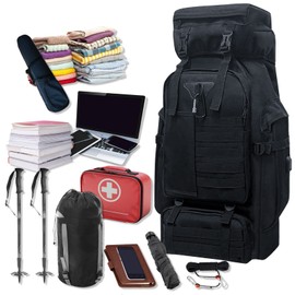 Wesoke 80L Camping Hiking Backpack for Men, Extra Large Tactical Rucksack Backpacking Backpack Outdoor Sport Travel Daypack