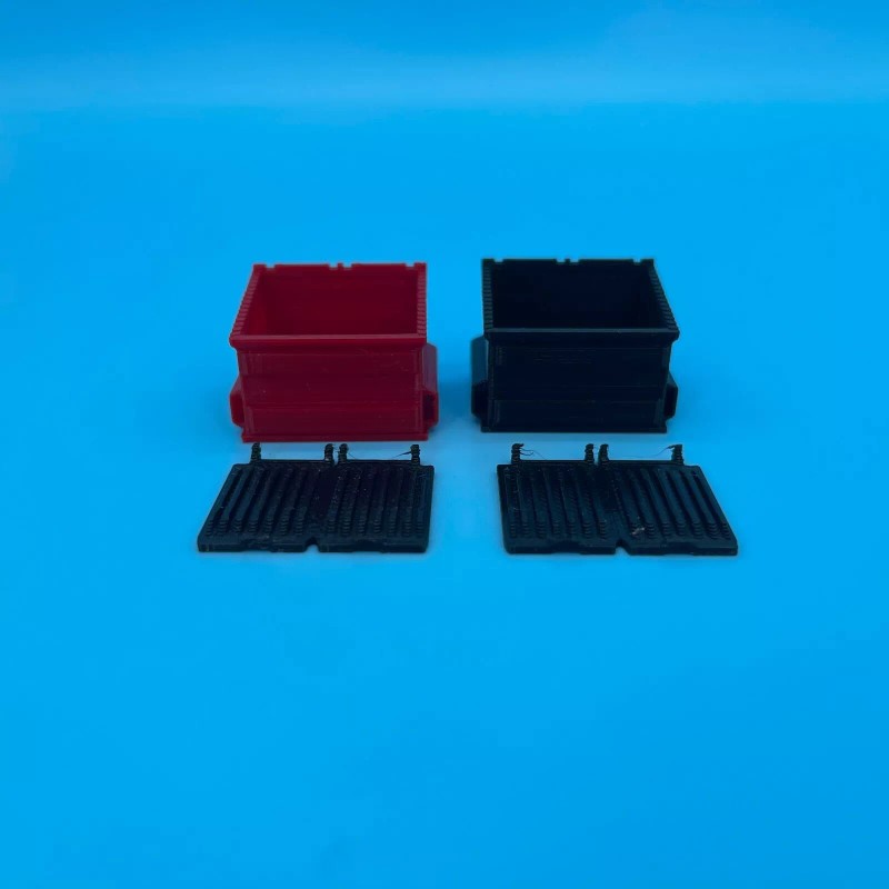 Model Scenery World 2 Dumpsters for Greenlight Mack Refuse Truck