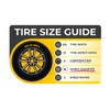 MotorUp America Set of 4 18 inch Gloss Black ABS