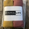 Minmal Life Bamboo Swaddle Blankets 2 Pack (Brick)