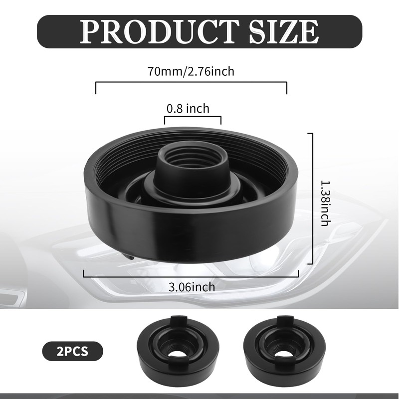 2PCS Car Headlight Dust Cover for H4 Light Bulb,EPDM Rubber