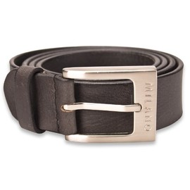 Milano Mens Full Grain Leather Belt - 1.5" (40mm) - Black Brown # ML-2920 (3XL (48" - 52"), Black - Giftboxed)