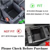 Unbranded Armrest Insert Storage Box Organizer Tray For Jeep Wrangler