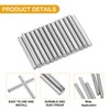 sourcing map 50 Pcs 3mm x 25mm Shelf Pins, Shelf