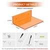 Sezanrpt 9 Inch Orange Wall Shelves, Acrylic Wall Mounting Ledges