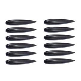 Vortex Generator Set of 12 Car Universal Clear Stream Aerodynamic Anti-Scratch Guard Door Edge Rear Bumper Scratch Resistant Exterior Custom Cushion Protector Protection (Black Color)