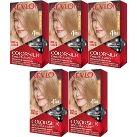 Revlon ColorSilk Hair Color 70 Medium Ash Blonde 1 Each (Pack of 5)