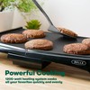 BELLA Electric Griddle with Crumb Tray - Smokeless Indoor Grill,
