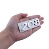 208 Emblem Car Sticker Boot Decoration Sticker Badge Emblem Accessories