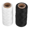 jojofuny 2pcs Stitching Thread: Waxed Polyester Cord for Leather Sewing