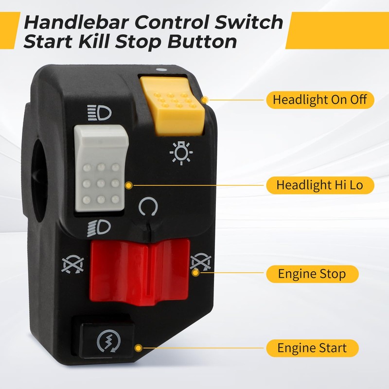 M MATI Control Switch Start Kill Stop Headlight Button for